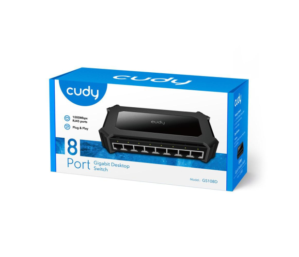 Cudy 8p GS108D (8x10/100/1000Mbit) - 1110357 - zdjęcie 6